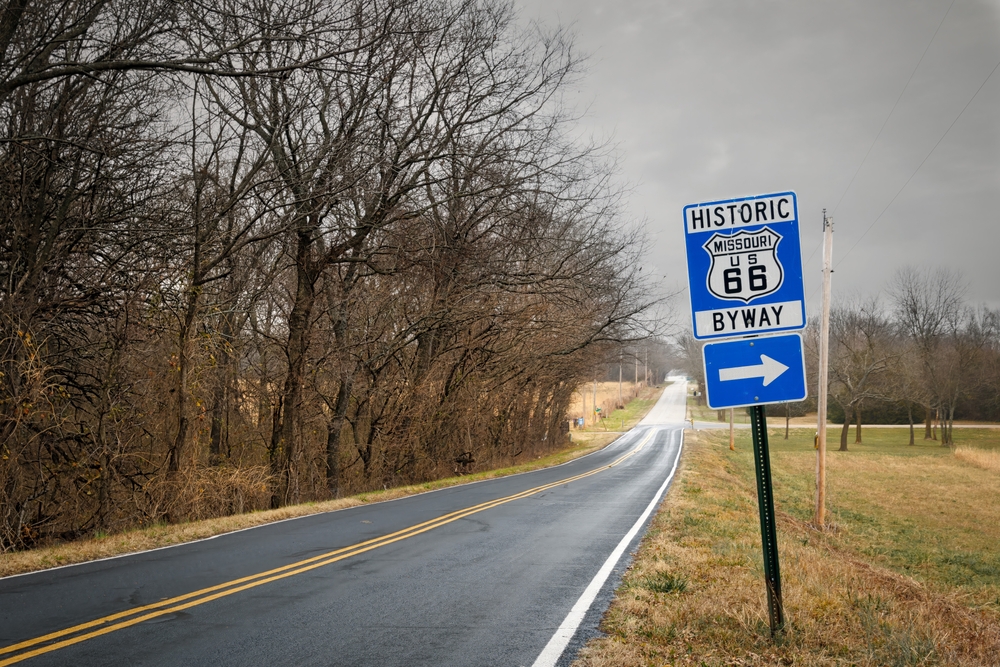 Rural Route in Missouri Route 66