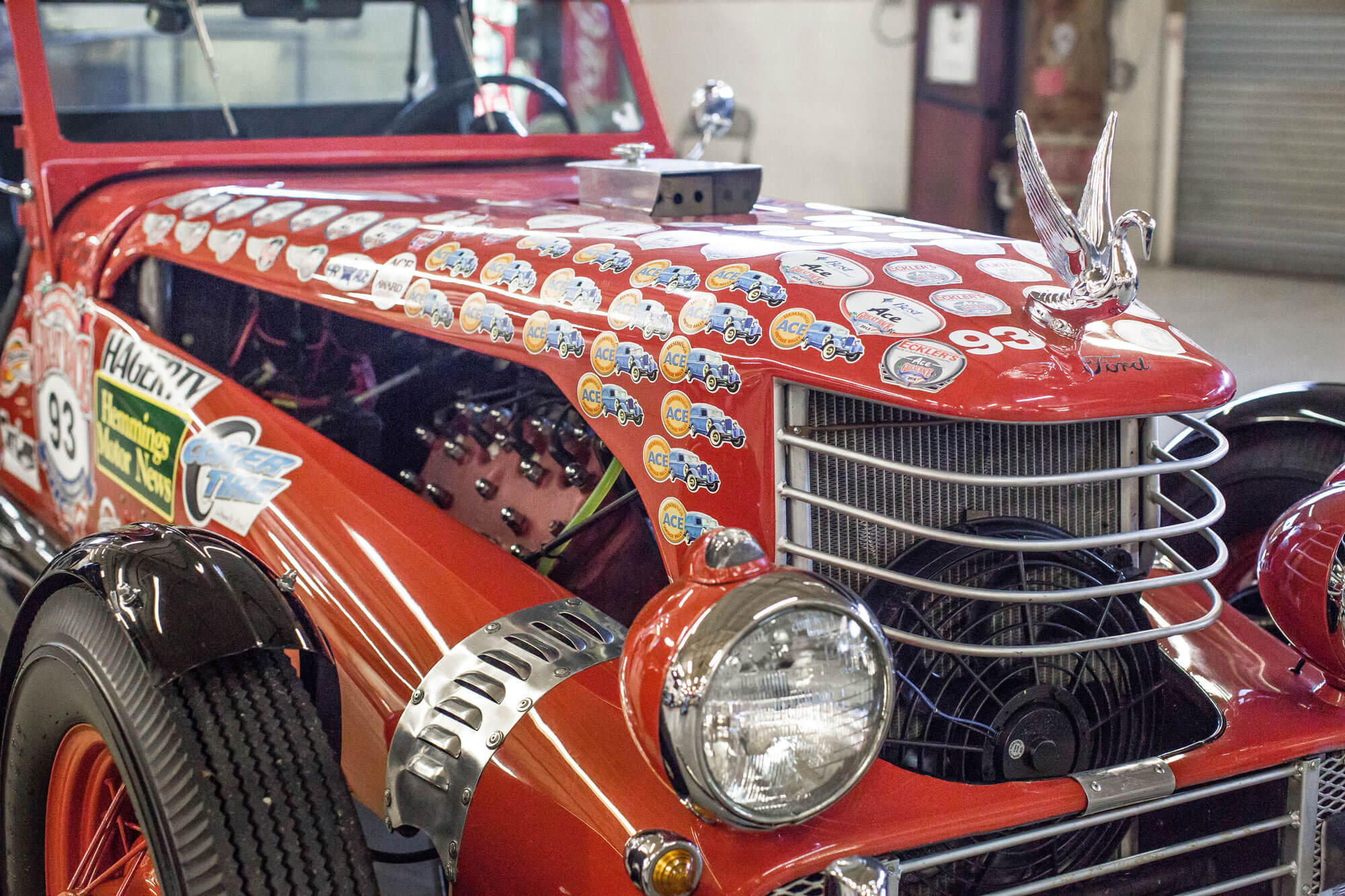 Classic car exhibit at Route 66 Car Museum