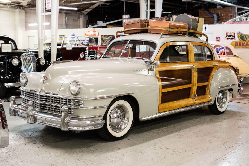 Classic cars inside Route 66 Car Museum